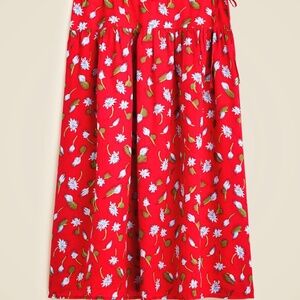 J. Crew Side-tie skirt in ramie